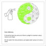 Wallity Cactus Accesorio decorativo de pared Verde y Blanco